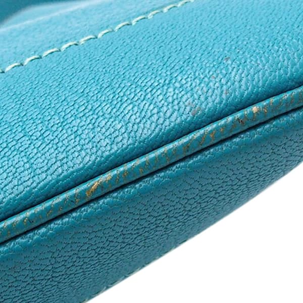 Pre-owned Hermès Chevre Mysore Trim 24 Blue