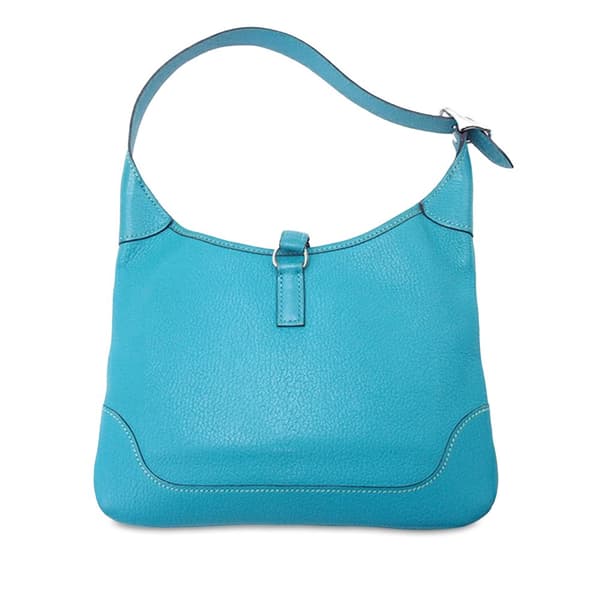 Pre-owned Hermès Chevre Mysore Trim 24 Blue