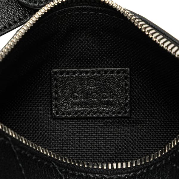 Pre-owned Gucci Mini Leather Blondie Shoulder Bag Black