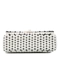 Miniatyrbillede 3 af 10: Pre-owned Chanel Medium Calfskin and Wool Knit Single Flap White