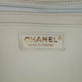 Miniatyrbillede 5 af 10: Pre-owned Chanel Medium Calfskin and Wool Knit Single Flap White