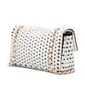 Miniatyrbillede 2 af 10: Pre-owned Chanel Medium Calfskin and Wool Knit Single Flap White