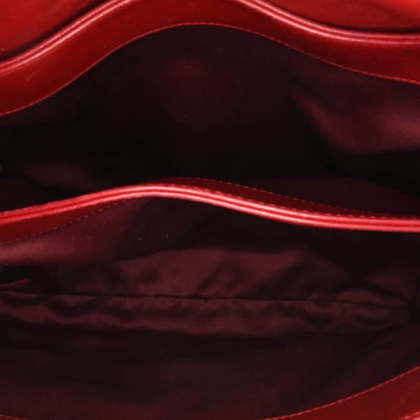Pre-owned Chanel Maxi Lambskin 3 Accordion Flap Red