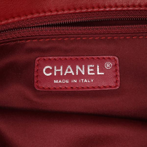 Pre-owned Chanel Maxi Lambskin 3 Accordion Flap Red