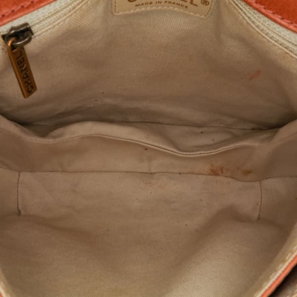 Pre-owned Chanel Medium Aged Calfskin Bubble CC Flap Brown