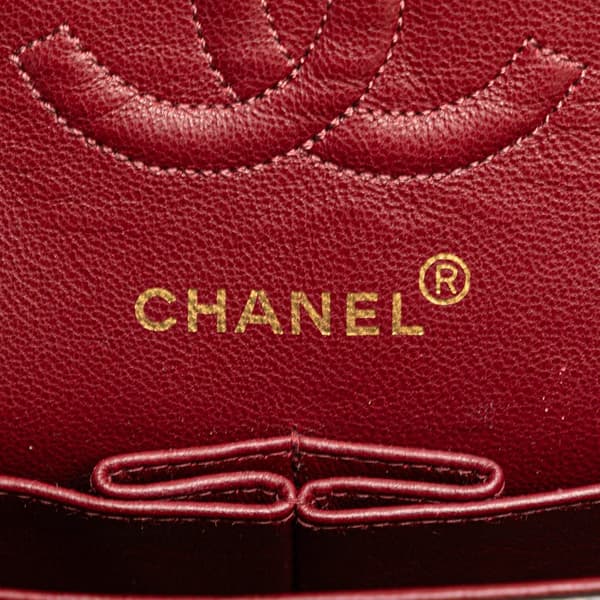 Pre-owned Chanel Small Classic Lambskin Double Flap Black