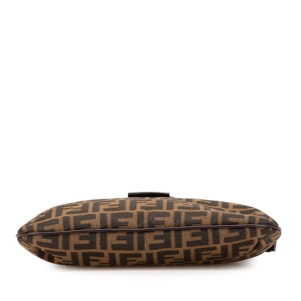 Pre-owned Fendi Zucca Canvas Shoulder Bag Brown