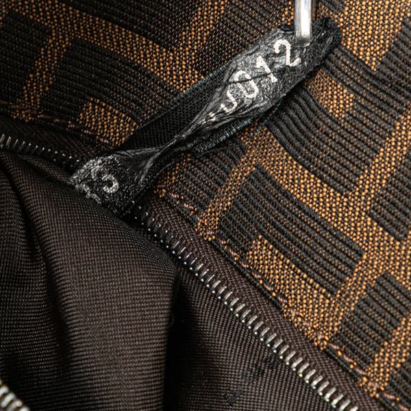 Pre-owned Fendi Zucca Canvas Shoulder Bag Brown