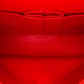 Miniatyrbillede 4 af 10: Pre-owned Chanel Medium Classic Perforated Lambskin Double Flap Red