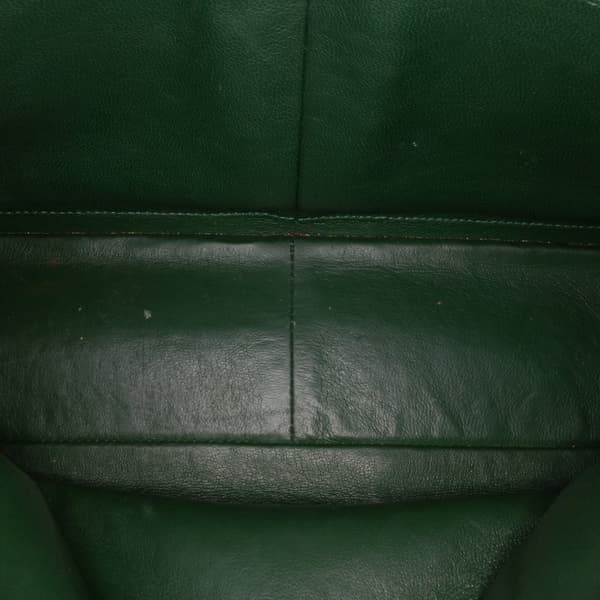 Pre-owned Chanel Jumbo Classic Patent Double Flap Green