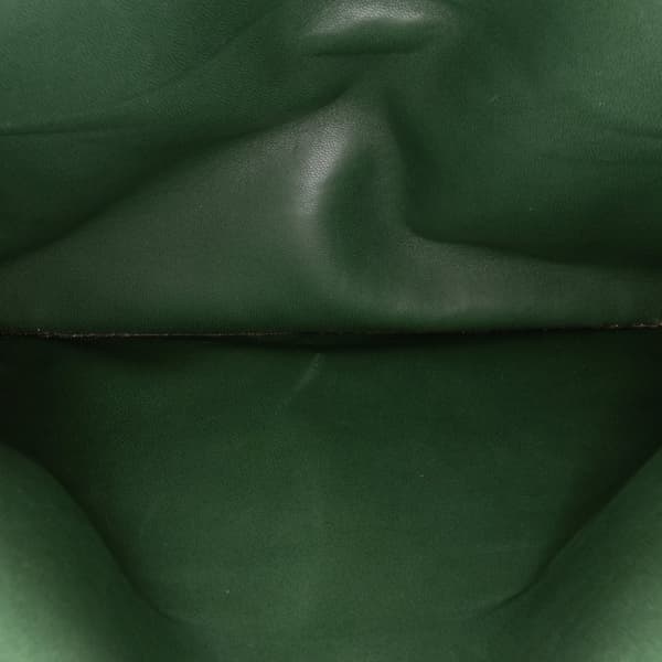 Pre-owned Chanel Jumbo Classic Patent Double Flap Green