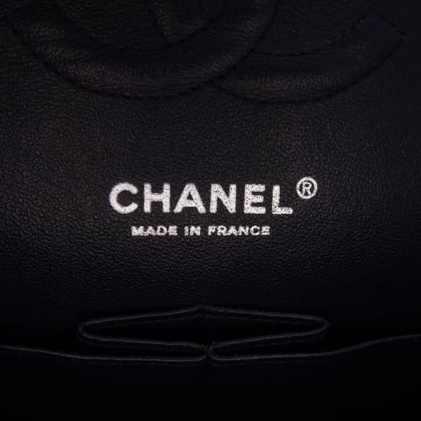Pre-owned Chanel Medium Classic Patent Double Flap Blue