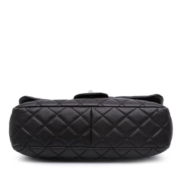 Pre-owned Chanel Jumbo Classic Lambskin Bijoux Chain Single Flap Black