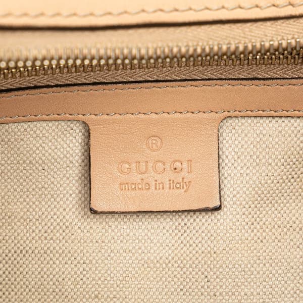 Pre-owned Gucci Guccissima Lovely Shoulder Bag Brown