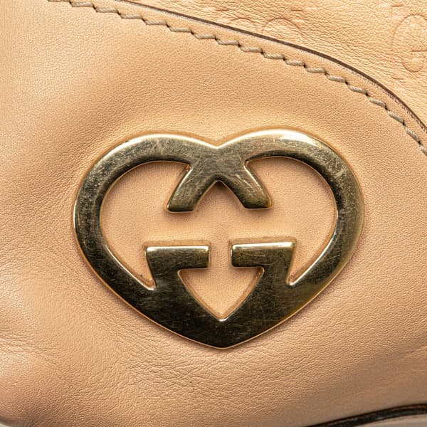 Pre-owned Gucci Guccissima Lovely Shoulder Bag Brown
