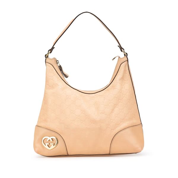Pre-owned Gucci Guccissima Lovely Shoulder Bag Brown