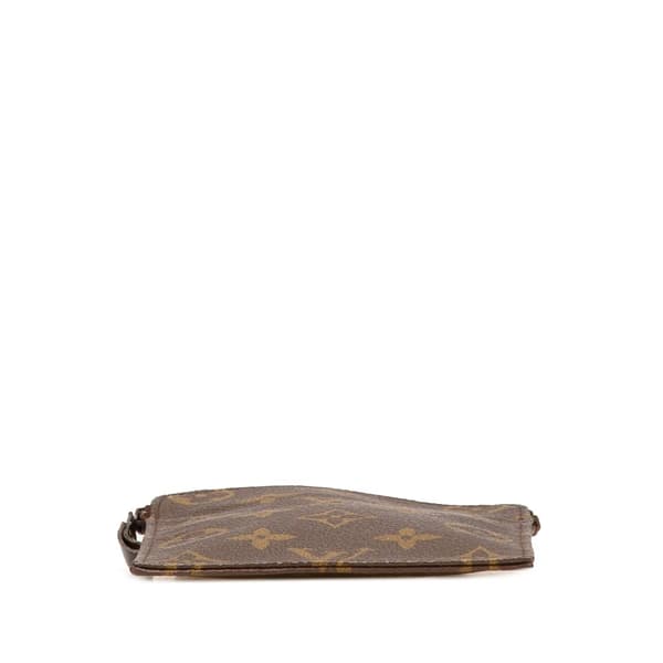 Pre-owned Louis Vuitton Monogram Pochette Secret Passport Holder Brown