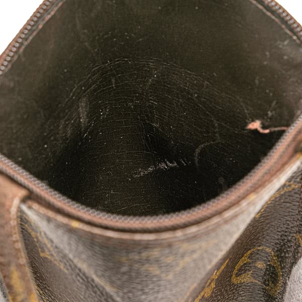 Pre-owned Louis Vuitton Monogram Pochette Secret Passport Holder Brown