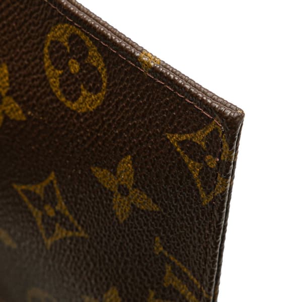 Pre-owned Louis Vuitton Monogram Pochette Secret Passport Holder Brown