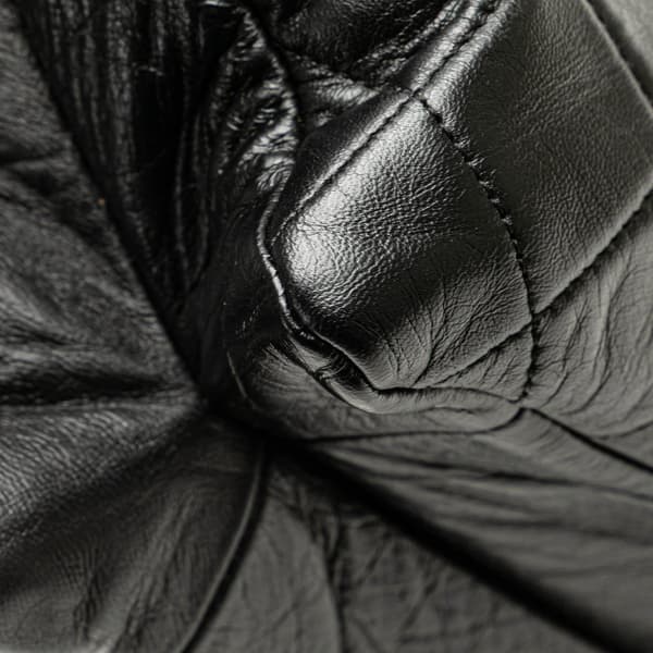 Pre-owned Chanel Quilted Lambskin Padded Envelope Double Flap Black