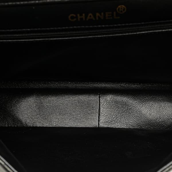 Pre-owned Chanel Jumbo Lambskin Double Sided Flap Black