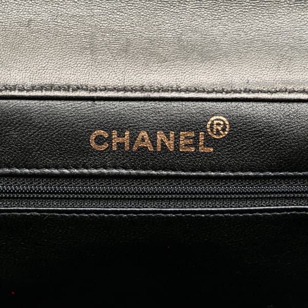 Pre-owned Chanel Jumbo Lambskin Double Sided Flap Black