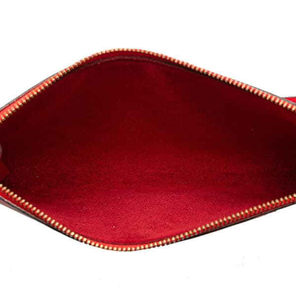 Pre-owned Louis Vuitton Epi Pochette Accessoires Red