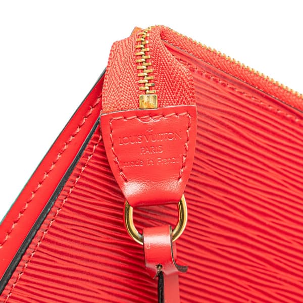 Pre-owned Louis Vuitton Epi Pochette Accessoires Red