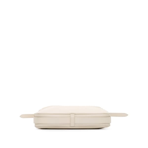 Pre-owned Celine Medium Calfskin Romy Shoulder Bag White