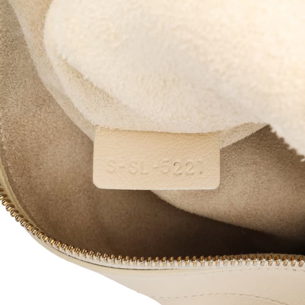 Pre-owned Celine Medium Calfskin Romy Shoulder Bag White