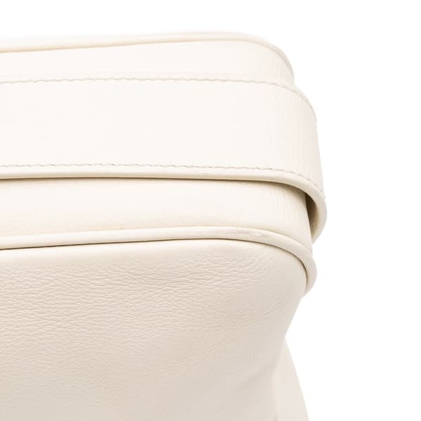 Pre-owned Celine Medium Calfskin Romy Shoulder Bag White