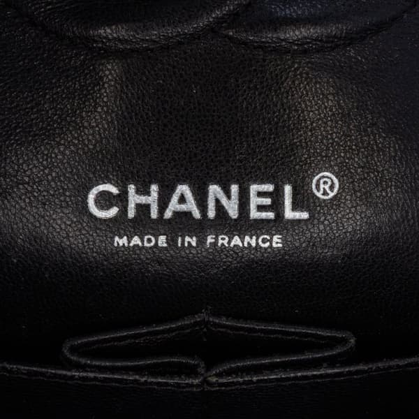 Pre-owned Chanel Medium Classic Patent Double Flap Black