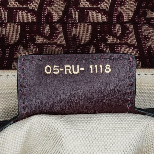 Pre-owned Dior Oblique Canvas Saddle Bag Red