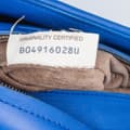 Miniatyrbilde 10 av 10: Pre-owned Bottega Veneta Medium Nappa Intrecciato Olimpia Shoulder Bag Blue