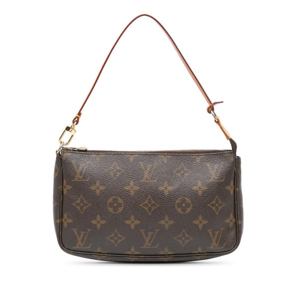Pre-owned Louis Vuitton Monogram Pochette Accessoires Brown