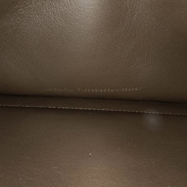 Pre-owned Balenciaga Medium Metallic Crush Chain Shoulder Bag Brown