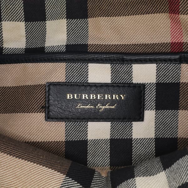 Pre-owned Burberry Leather Shoulder Bag Black
