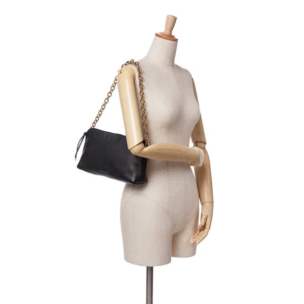 Pre-owned Burberry Leather Shoulder Bag Black