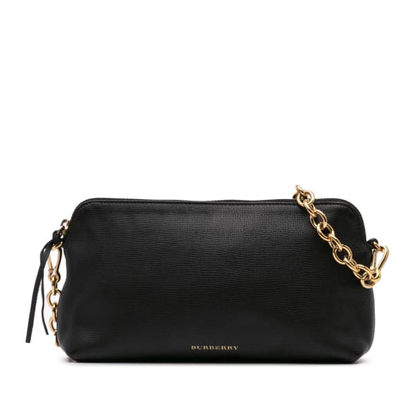 Pre-owned Burberry Leather Shoulder Bag Black