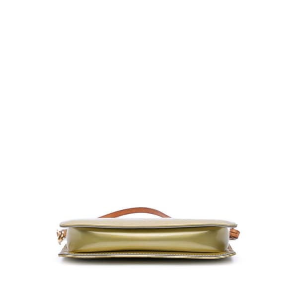 Pre-owned Louis Vuitton Monogram Vernis Pochette Lexington Yellow