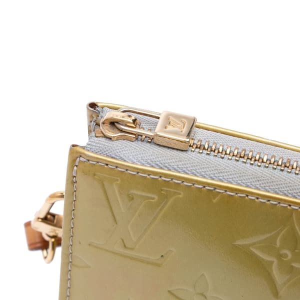 Pre-owned Louis Vuitton Monogram Vernis Pochette Lexington Yellow
