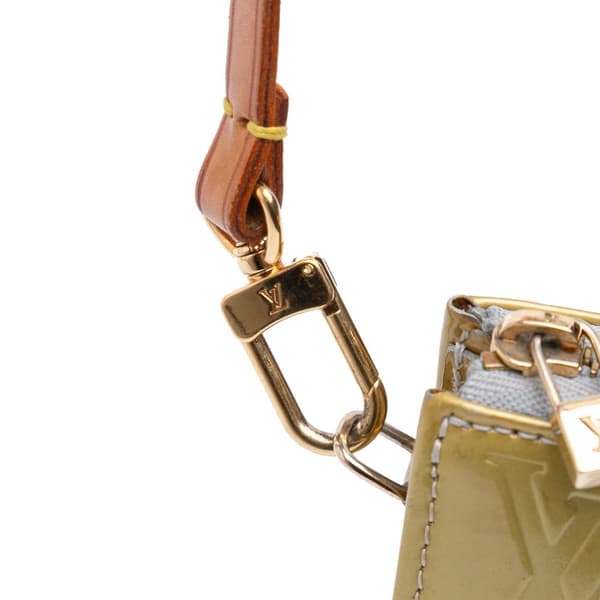 Pre-owned Louis Vuitton Monogram Vernis Pochette Lexington Yellow