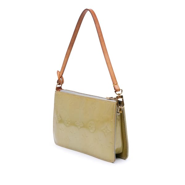 Pre-owned Louis Vuitton Monogram Vernis Pochette Lexington Yellow