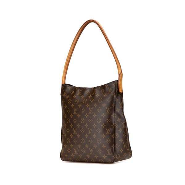 Pre-owned Louis Vuitton Monogram Looping GM Brown