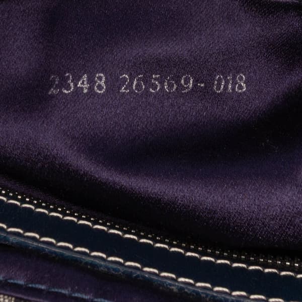 Pre-owned Fendi Zucchino Canvas Shoulder Bag Gray