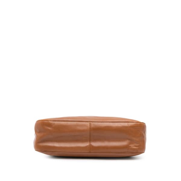 Pre-owned Prada Leather Shoulder Bag Brown