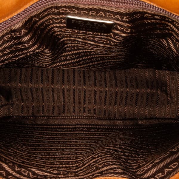 Pre-owned Prada Leather Shoulder Bag Brown