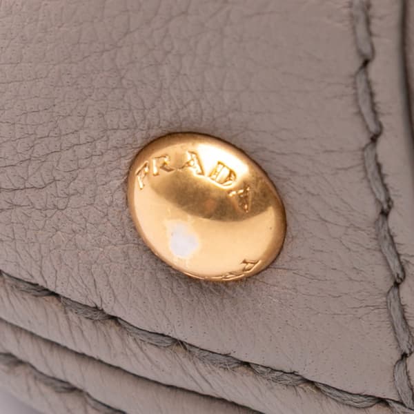 Pre-owned Prada Visone Sfumato Cervo Flap Brown