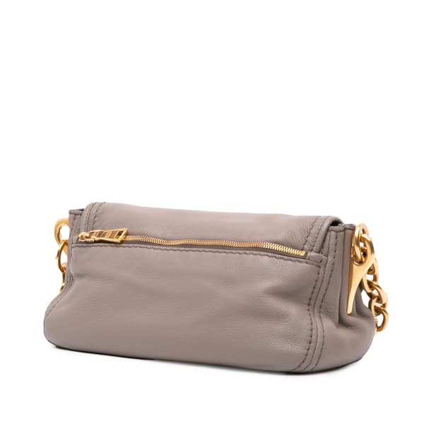 Pre-owned Prada Visone Sfumato Cervo Flap Brown