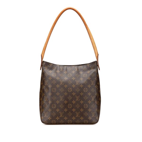 Pre-owned Louis Vuitton Monogram Looping GM Brown